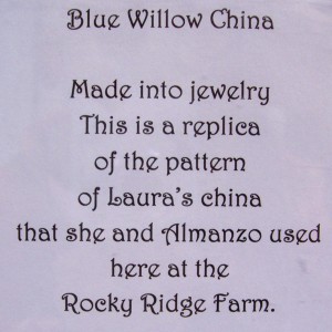 blue willow sign