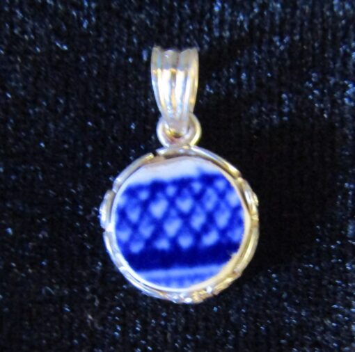 Pendant of Laura’s Blue Willow China – Numbered Piece #032