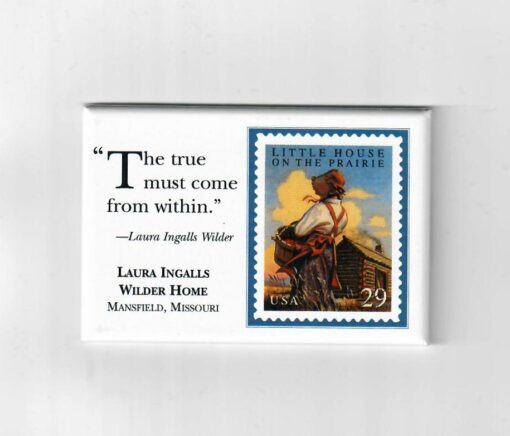 Postage Stamp Magnet - "The true...."