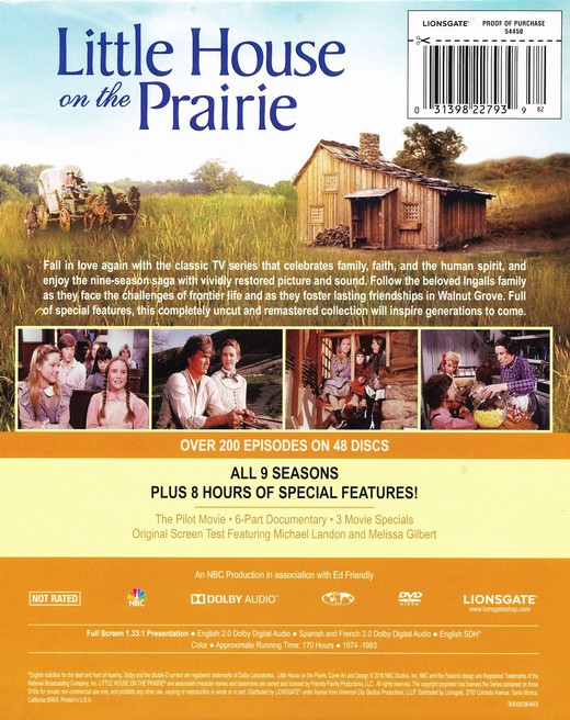 hule Blind tillid præmedicinering Little House on the Prairie, Complete DVD Collection - Laura Ingalls Wilder  Historic Home & Museum